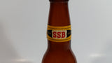 Vintage Lucky Lager Breweries SSB Silver Spring Lager Beer 9" Tall Amber Glass Beer Bottle