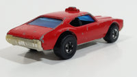 1977 Hot Wheels Olds 442 Maxi Taxi Staff Car Red Die Cast Toy Car Vehicle BW Hong Kong