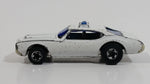 1977 Hot Wheels Olds 442 Police Cruiser White Die Cast Toy Car Vehicle BW Hong Kong