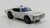 1977 Hot Wheels Olds 442 Police Cruiser White Die Cast Toy Car Vehicle BW Hong Kong