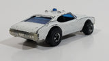 1977 Hot Wheels Olds 442 Police Cruiser White Die Cast Toy Car Vehicle BW Hong Kong