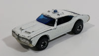 1977 Hot Wheels Olds 442 Police Cruiser White Die Cast Toy Car Vehicle BW Hong Kong