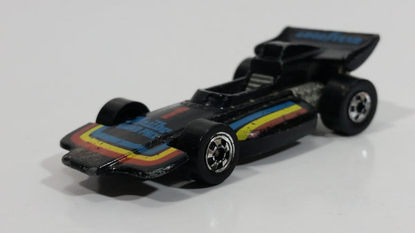 1982 Hot Wheels Malibu Grand Prix Good Year Tires Black Die Cast Toy Race Car Vehicle