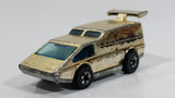 1979 Hot Wheels Golden Machines Spoiler Sport Van Originally Gold Chrome Die Cast Toy Car Vehicle - Hong Kong - 2 Rear window Version