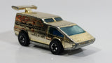 1979 Hot Wheels Golden Machines Spoiler Sport Van Originally Gold Chrome Die Cast Toy Car Vehicle - Hong Kong - 2 Rear window Version