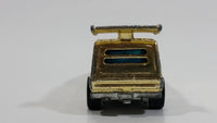 1979 Hot Wheels Golden Machines Spoiler Sport Van Originally Gold Chrome Die Cast Toy Car Vehicle - Hong Kong - 2 Rear window Version