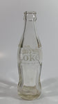 Vintage Coca-Cola Coke Cola Soda Pop Clear 6 1/2 Fl. Oz Heavy Glass Bottle - White Letters