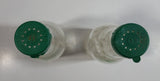 Rare Vintage Chihuahua Mexican Beer Clear Glass Bottle Salt and Pepper Shakers