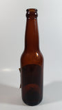 Antique Ecuador Cerveceria Nacional Guayaquil Beer Brown Amber Glass Bottle with Paper Label and Embossed Lettering