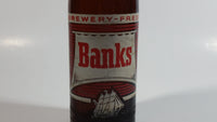 Vintage Banks Brewery Beer Ship Design 270mL Brown Amber Glass Bottle Barbados