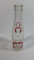 Vintage Calgary Brewing Co. Beer Bison Buffalo Horseshoe Design 10 Fl. oz Clear Glass Bottle