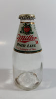 Vintage Miller High Life Beer "The Champagne of Beers" 7 Fl. oz Clear Glass Bottle with Cap