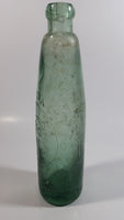 Antique 1800s 19th Century Talbot & Co. Gloucester Green Blue Embossed Lettering Glass Beer Bottle