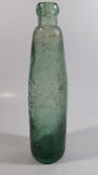 Antique 1800s 19th Century Talbot & Co. Gloucester Green Blue Embossed Lettering Glass Beer Bottle