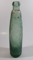 Antique 1800s 19th Century Talbot & Co. Gloucester Green Blue Embossed Lettering Glass Beer Bottle