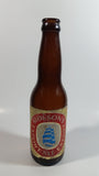 Vintage Molson Ale Export Beer 9" Tall Brown Amber Glass Bottle with Paper Labels