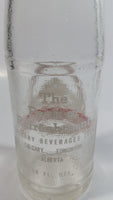 Vintage Calgary Brewing Co. Beer Mountains and Horseshoe Design 10 Fl. oz Clear Glass Bottle