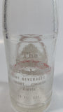 Vintage Calgary Brewing Co. Beer Mountains and Horseshoe Design 10 Fl. oz Clear Glass Bottle