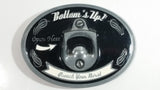 "Bottom's Up" "Open Here" "Quench Your Thirst" Metal Belt Buckle Beer Beverage Bottle Opener Novelty Collectible