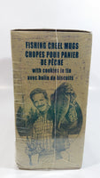 Sherwood Brand Fishing Creel Mugs with Cookies in Tin Still in Box Sealed Never Opened - Expired