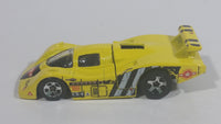 1998 Hot Wheels Flyin' Aces Sol-Aire CX-4 Yellow Die Cast Toy Car Vehicle Opening Rear Hood