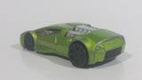 2012 Hot Wheels Auto Motion Speedway Zotic Metallic Light Green Die Cast Toy Car Vehicle