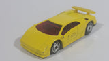 1994 Hot Wheels Lamborghini Diablo Yellow Die Cast Toy Exotic Sports Car Vehicle