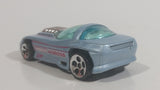 1999 Hot Wheels Classic Games Silhouette II Light Metallic Grey Blue Die Cast Toy Car Vehicle