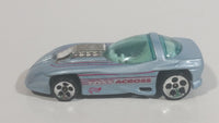 1999 Hot Wheels Classic Games Silhouette II Light Metallic Grey Blue Die Cast Toy Car Vehicle