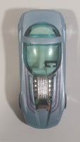 1999 Hot Wheels Classic Games Silhouette II Light Metallic Grey Blue Die Cast Toy Car Vehicle