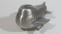 Stubby Kids Style Airplane Jet Liner Metal Coin Bank