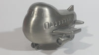 Stubby Kids Style Airplane Jet Liner Metal Coin Bank