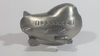 Stubby Kids Style Airplane Jet Liner Metal Coin Bank