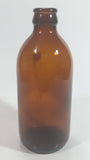 Vintage Stubby Brown Amber Glass Beer Bottle Made in Canada