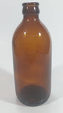 Vintage Stubby Brown Amber Glass Beer Bottle Made in Canada