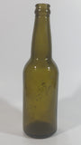 Vintage Dark Olive Green Glass Beer Bottle