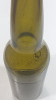 Vintage Dark Olive Green Glass Beer Bottle