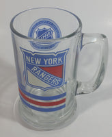 1991 NHL Ice Hockey New York Rangers Sports Team 5 1/2" Tall Glass Beer Mug Sports Collectible