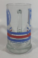 1991 NHL Ice Hockey New York Rangers Sports Team 5 1/2" Tall Glass Beer Mug Sports Collectible