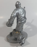 Ice Hockey Goalie Goaltender Silver Colored Resin Trophy Sculpture