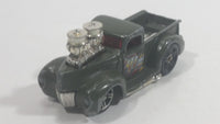 2004 Hot Wheels 1941 Ford Pickup Truck Army Green Die Cast Toy Car Vehicle