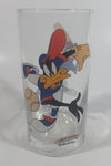 1998 Smucker's Collectables Warner Bros. Baseball Themed Daffy Duck Cartoon Character Small Drinking Glass