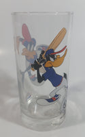 1998 Smucker's Collectables Warner Bros. Baseball Themed Daffy Duck Cartoon Character Small Drinking Glass