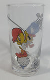 1998 Smucker's Collectables Warner Bros. Golf Golfing Themed Tweety Bird Cartoon Character Small Drinking Glass