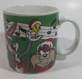 1997 Applause Warner Bros. Looney Tunes Characters Carollers Christmas Themed Cartoon Ceramic Coffee Mug Television Collectible