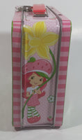 2012 American Greetings Strawberry Short cake Embossed Pink and Green Tin Metal Lunch Box