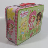 2012 American Greetings Strawberry Short cake Embossed Pink and Green Tin Metal Lunch Box