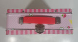 2012 American Greetings Strawberry Short cake Embossed Pink and Green Tin Metal Lunch Box