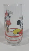 Disney Mickey Mouse and Minnie Mouse 6" Tall Glass Cup