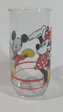 Disney Mickey Mouse and Minnie Mouse 6" Tall Glass Cup